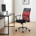 Franco Megapap office chair with Mesh fabric in red - black color 59x57x95/105cm.