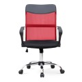 Franco Megapap office chair with Mesh fabric in red - black color 59x57x95/105cm.