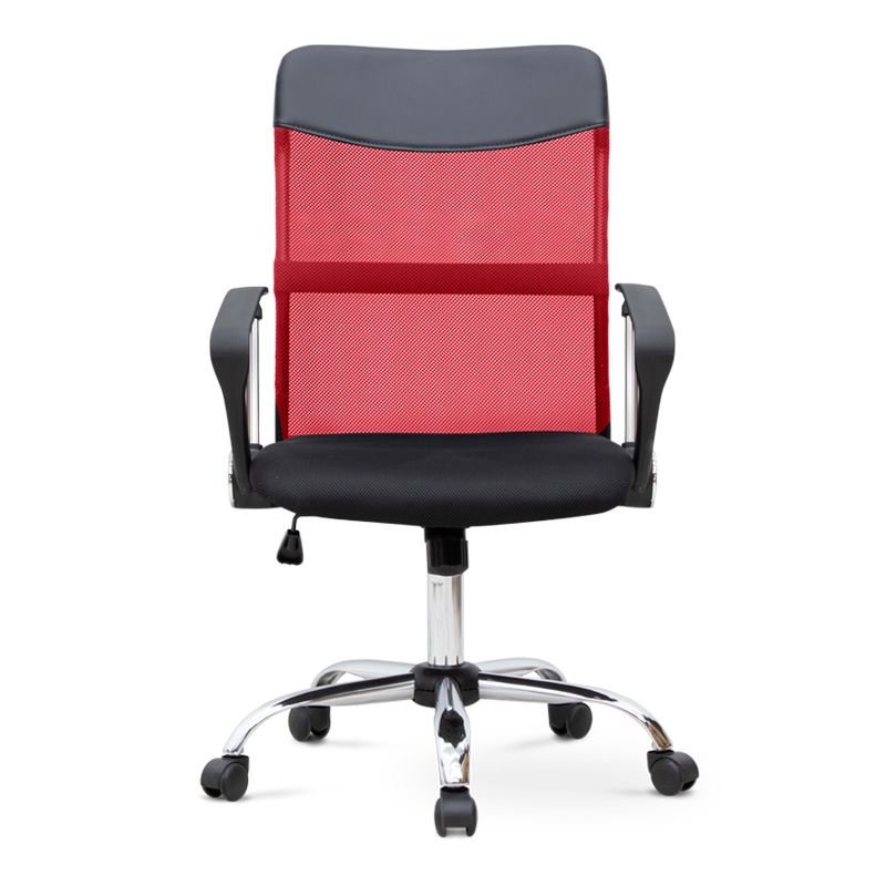 Franco Megapap office chair with Mesh fabric in red - black color 59x57x95/105cm.