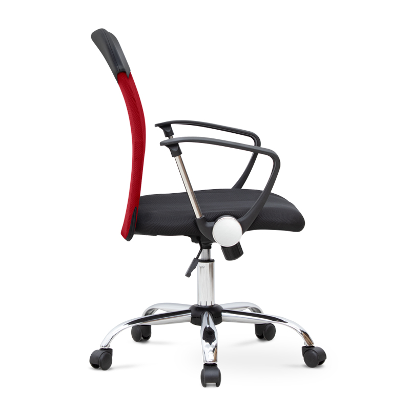 Franco Megapap office chair with Mesh fabric in red - black color 59x57x95/105cm.