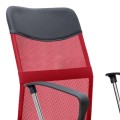 Franco Megapap office chair with Mesh fabric in red - black color 59x57x95/105cm.
