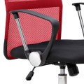 Franco Megapap office chair with Mesh fabric in red - black color 59x57x95/105cm.
