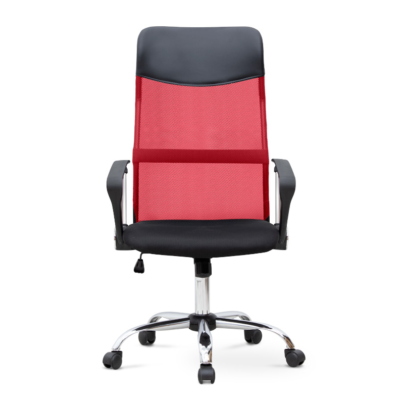 Marco Megapap office chair with Mesh fabric in red - black color 62x59x110/120cm.