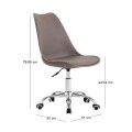 MARTIN Office Chair PP/Pu Sand Beige (assembled cushion)