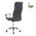 Novaro Megapap office chair with PU leather in black color 61x68x111/121cm.