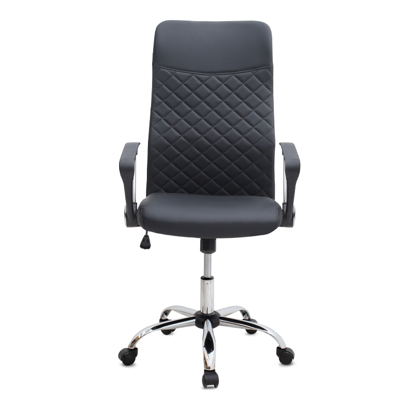 Novaro Megapap office chair with PU leather in black color 61x68x111/121cm.