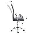 Novaro Megapap office chair with PU leather in black color 61x68x111/121cm.