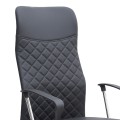 Novaro Megapap office chair with PU leather in black color 61x68x111/121cm.
