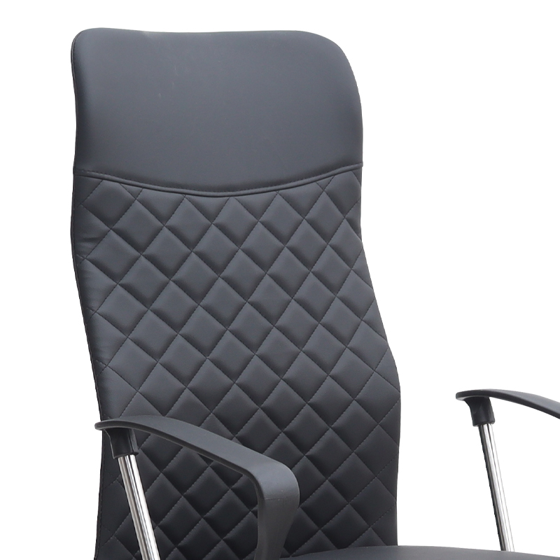 Novaro Megapap office chair with PU leather in black color 61x68x111/121cm.