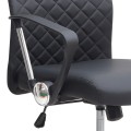 Novaro Megapap office chair with PU leather in black color 61x68x111/121cm.