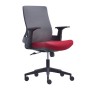BF8950 Armchair Mesh Grey/Bordeaux Fabric