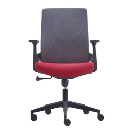 BF8950 Armchair Mesh Grey/Bordeaux Fabric