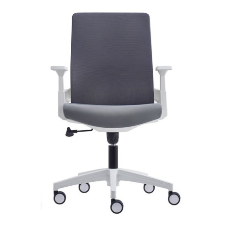 BF8950 Armchair White/Mesh-Fabric Grey