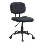 Romano Megapap office chair PU leather in black color 46x53x79/86cm.