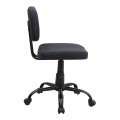 Romano Megapap office chair PU leather in black color 46x53x79/86cm.