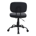 Romano Megapap office chair PU leather in black color 46x53x79/86cm.