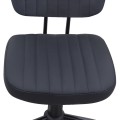 Romano Megapap office chair PU leather in black color 46x53x79/86cm.