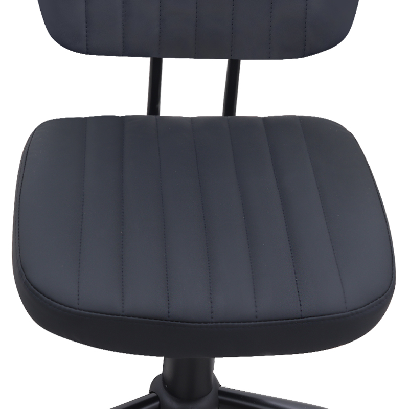Romano Megapap office chair PU leather in black color 46x53x79/86cm.