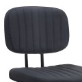 Romano Megapap office chair PU leather in black color 46x53x79/86cm.