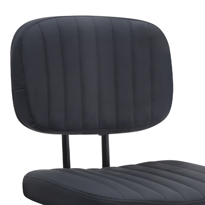 Romano Megapap office chair PU leather in black color 46x53x79/86cm.
