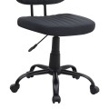 Romano Megapap office chair PU leather in black color 46x53x79/86cm.