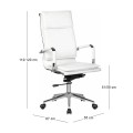 BF3600 Manager Armchair White Pu