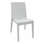 DAFNE Plastic Chair White (Rattan Look)