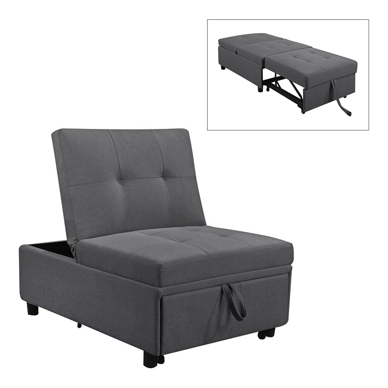 IMOLA Chair-Bed / Fabric Dark Grey