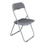 LINDA Folding Chair Grey Pvc (Grey Paint)