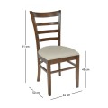 NATURALE Chair Walnut/Pu Ecru