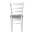 NATURALE Chair White/Fabric Grey