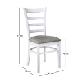 NATURALE Chair White/Fabric Grey