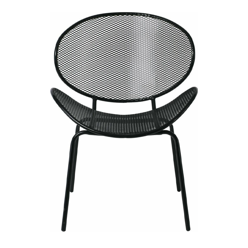 OLIVER Chair K/D Metal Mesh Black