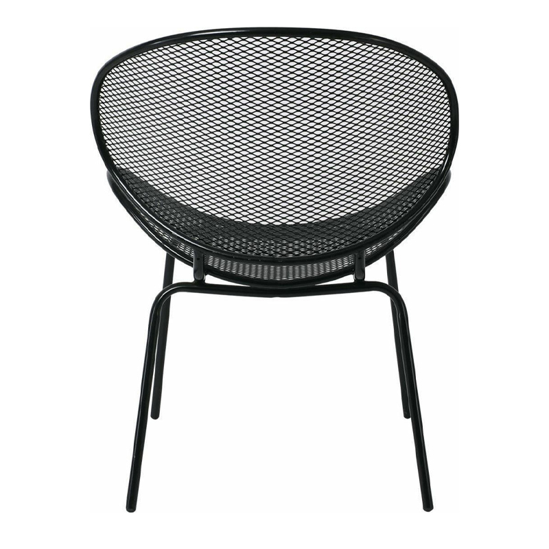OLIVER Chair K/D Metal Mesh Black
