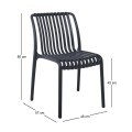 MODA Stackable Chair-Pro PP-UV Anthracite