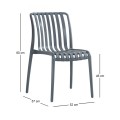 MODA-H Stackable Chair PP-UV Anthracite