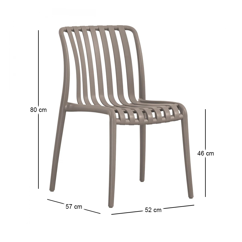 MODA-H Stackable Chair PP-UV Mocha
