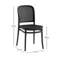 FLORENCE Stacking Chair PP Black