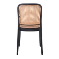 FLORENCE Stacking Chair PP Black/Beige