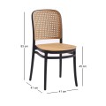FLORENCE Stacking Chair PP Black/Beige