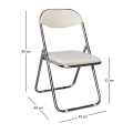 STAR Folding Chair Ecru Pu