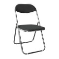 STAR Folding Chair Black Pu