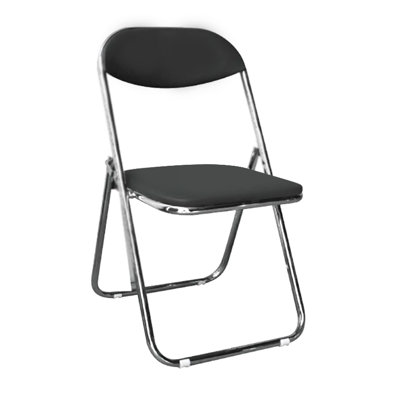 STAR Folding Chair Black Pu