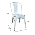 RELIX Chair Steel Antique White