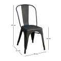 RELIX Chair Steel Antique Black