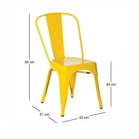 RELIX Chair Steel Yellow
