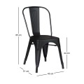 RELIX Chair Steel Black