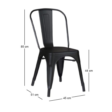 RELIX Chair Steel Black