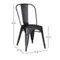 RELIX Chair Steel Black Matte