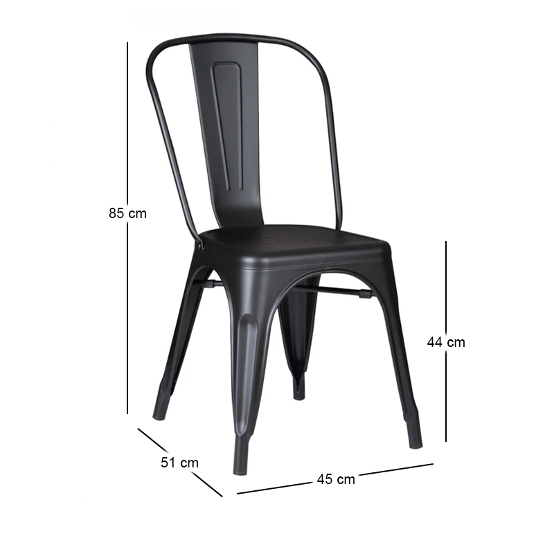 RELIX Chair Steel Black Matte